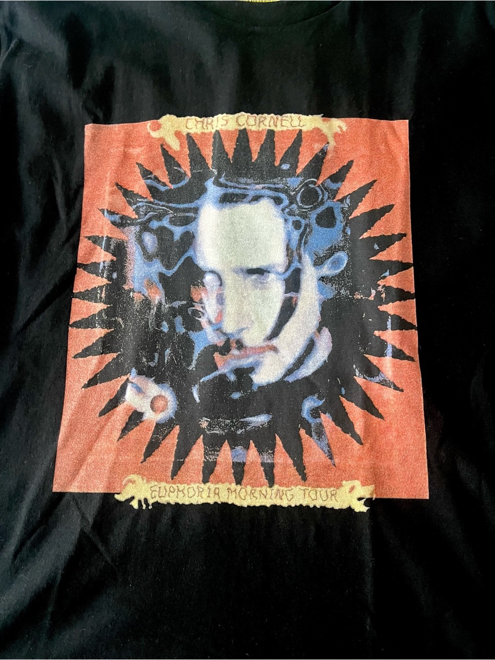 Rare Vintage 2000 Black Chris Cornell Euphoria Morning Tour T-Shirt New w. Tags
